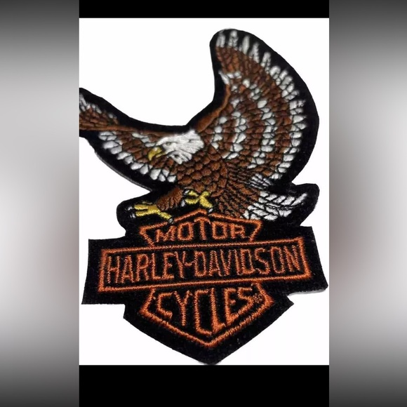 1980’s Vintage Harley Davidson Eagle Patch 5 Inch New Old Stock - Picture 3 of 3